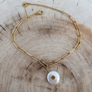 Pearl ankle chain