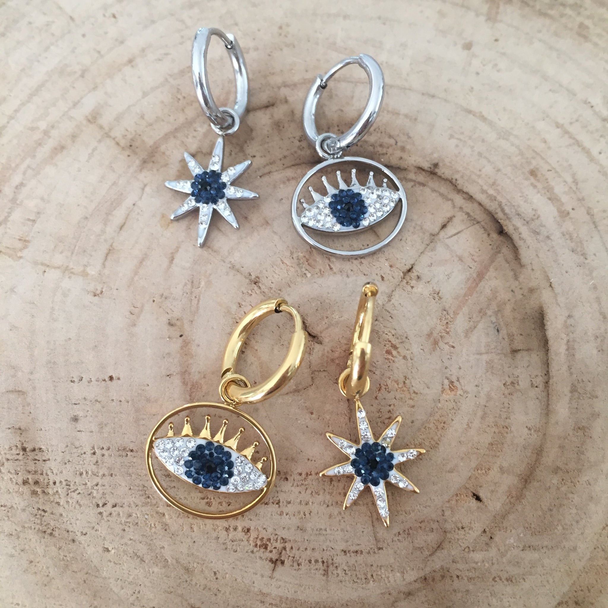 Iris earrings